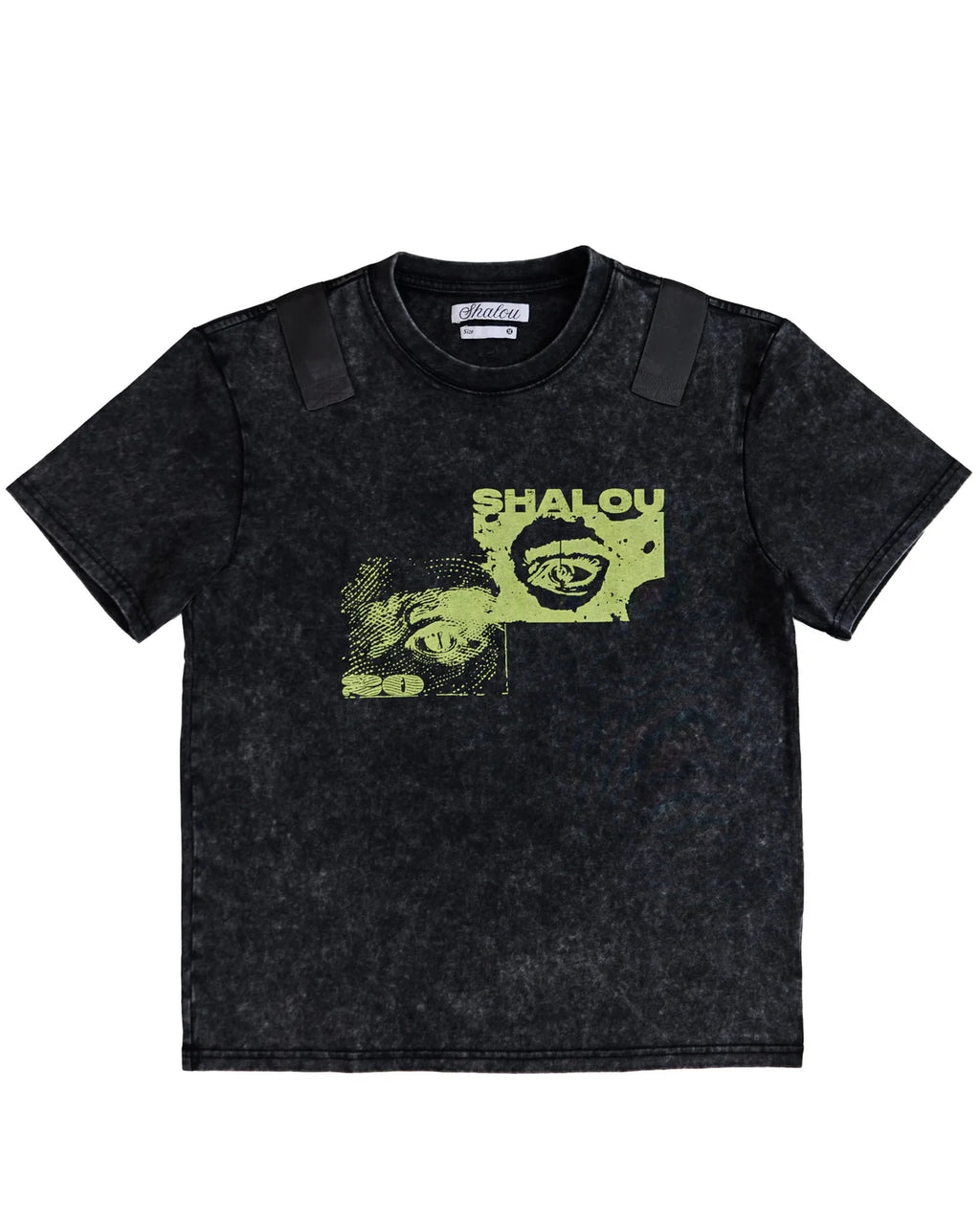 Dollar Washed Tape Tee Black
