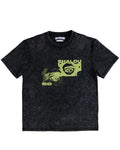 Dollar Washed Tape Tee Black