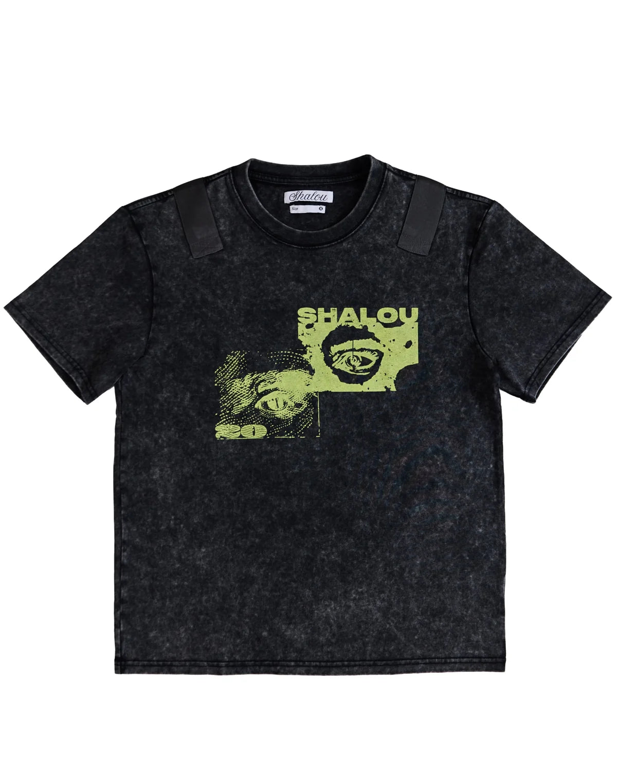 Dollar Washed Tape Tee Black