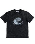 Cream Cake Washed Tape Tee Black
