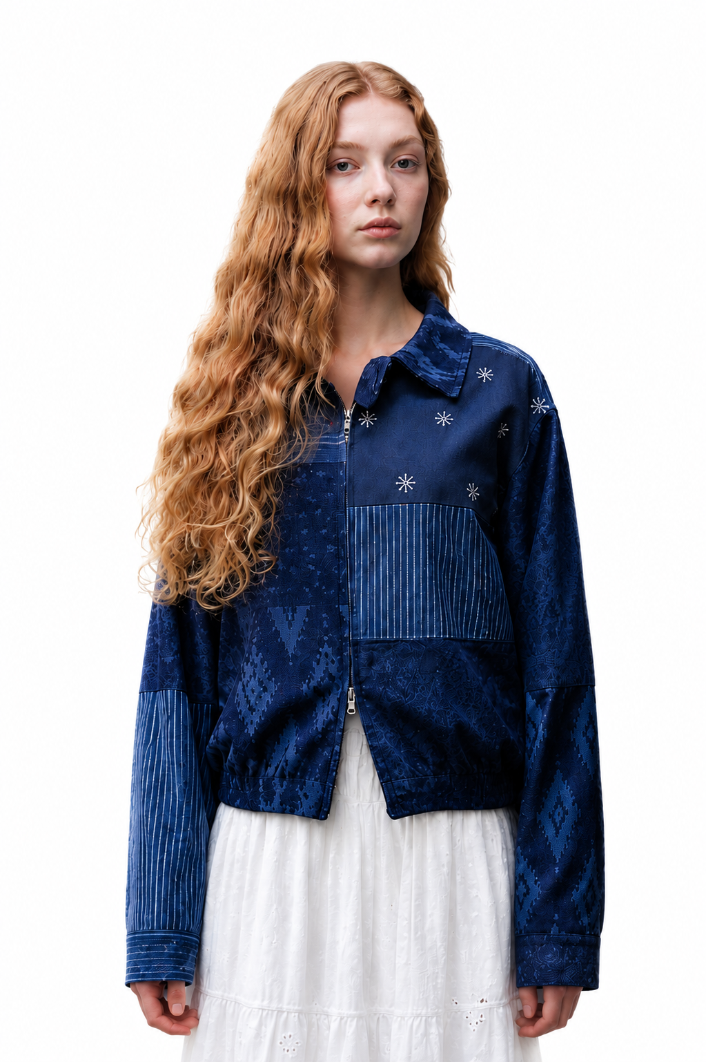 Signature Patchwork
Bomber Jacket NAVY