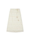 Needle Tassel Maxi Skirt IVORY