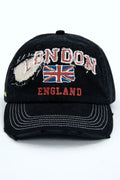London cap Washed black
