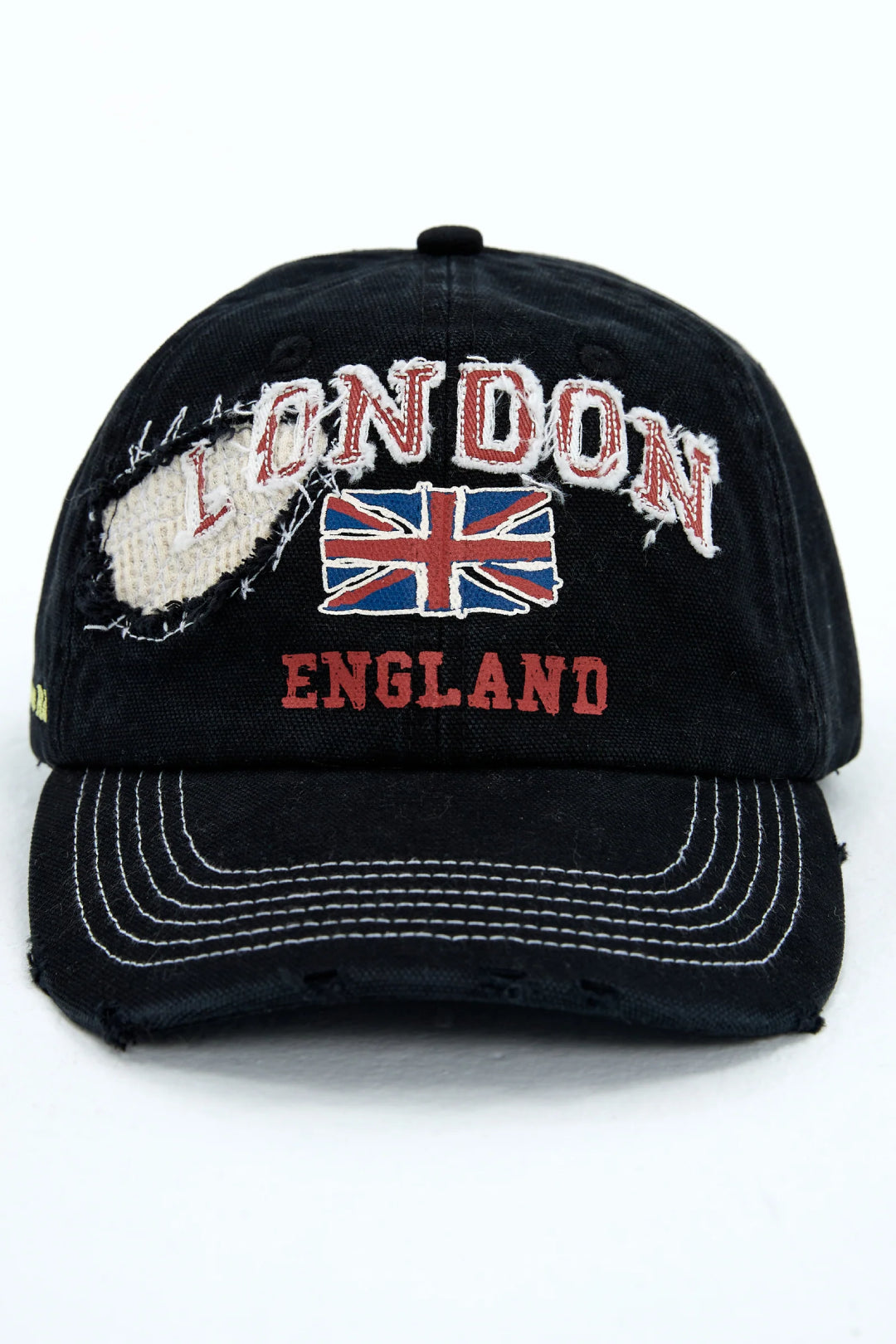 London cap Washed black