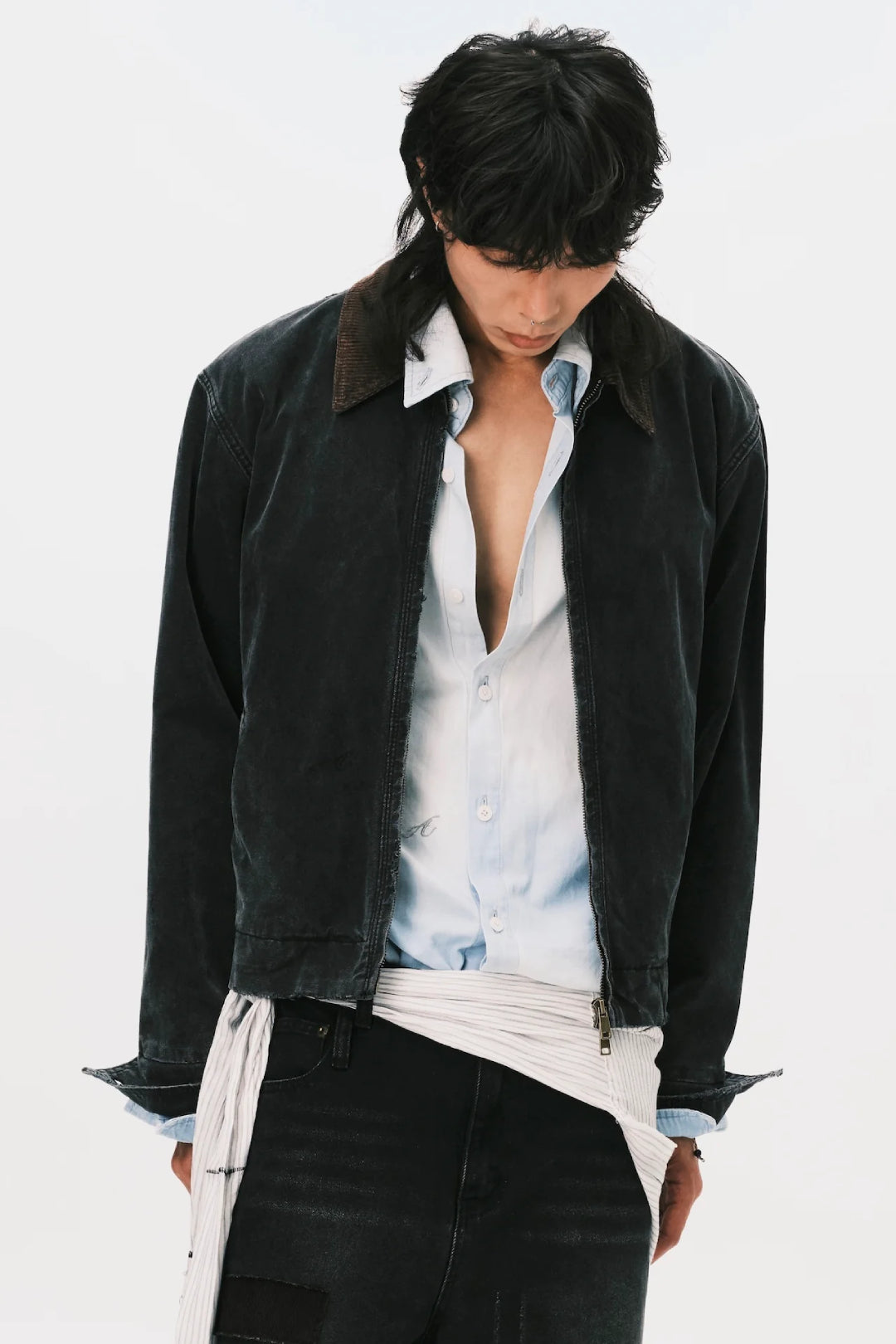 WASHED WORK JACKET BLACK