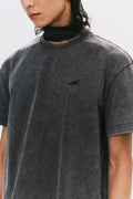 "A" WASHED BASIC SS TEE GREY