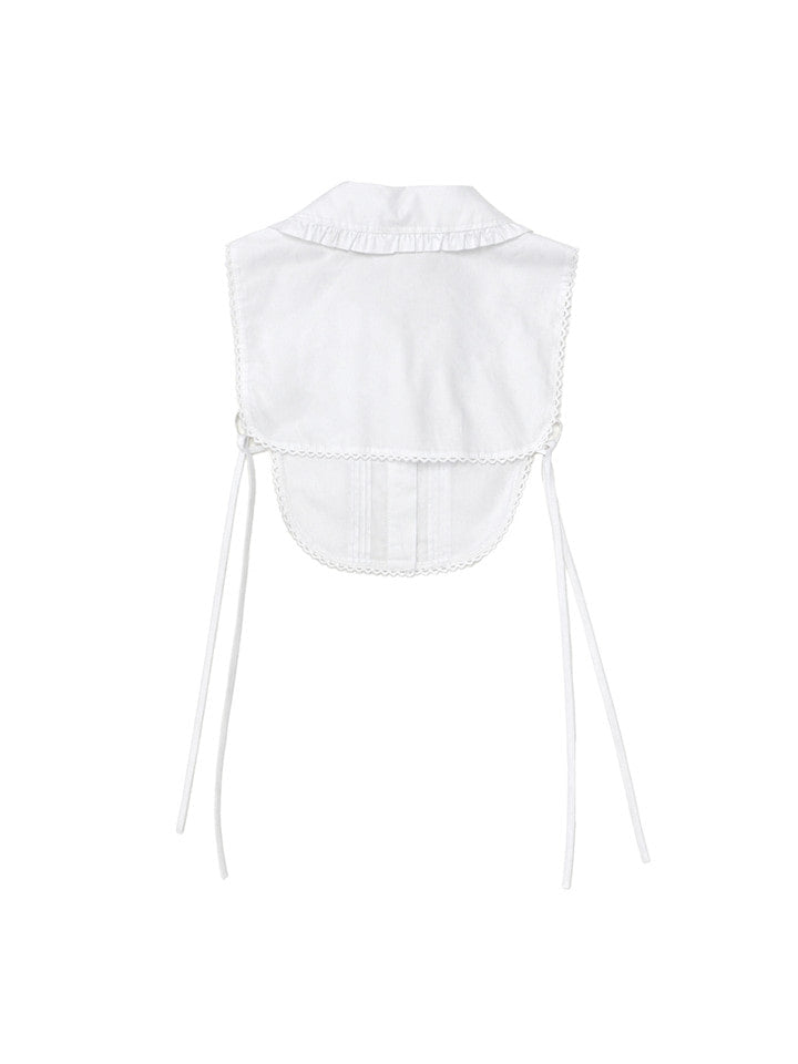 Collar Neck Cape WHITE