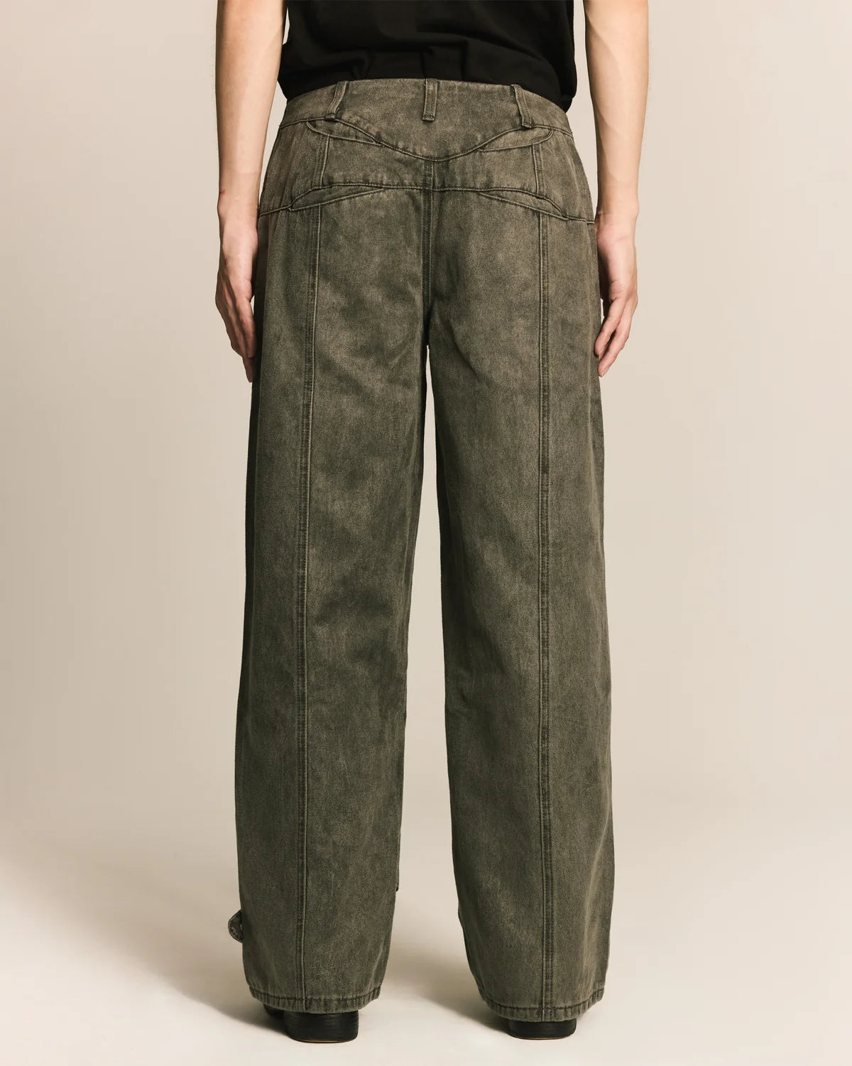 Spiral Brushed Pants Grey