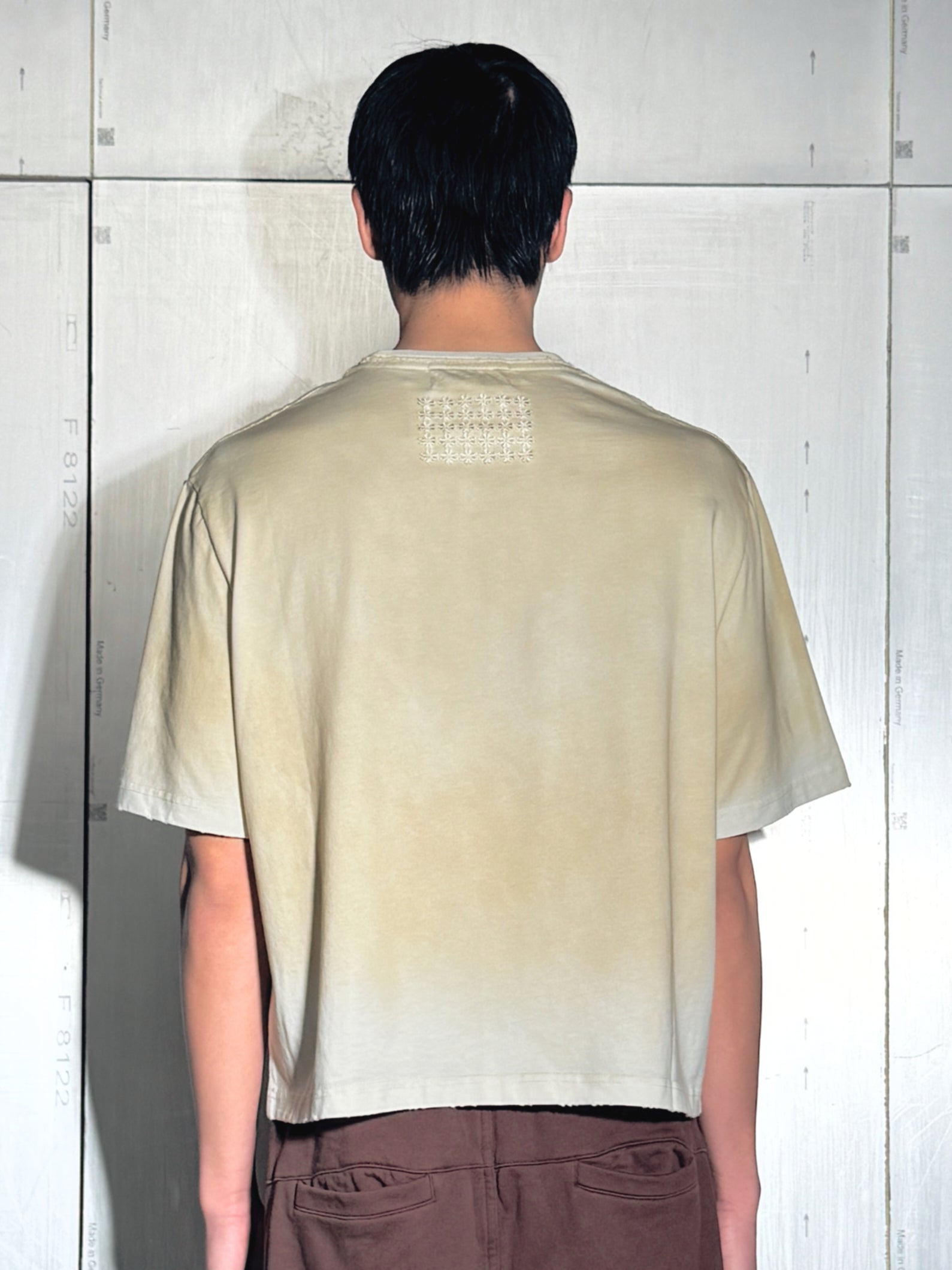 "A" Washed Cropped SS Tee