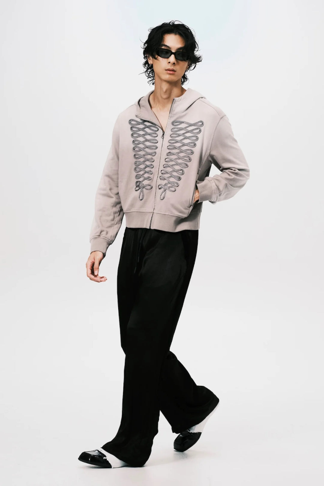 STRIPE LOUNGE PANTS BLACK