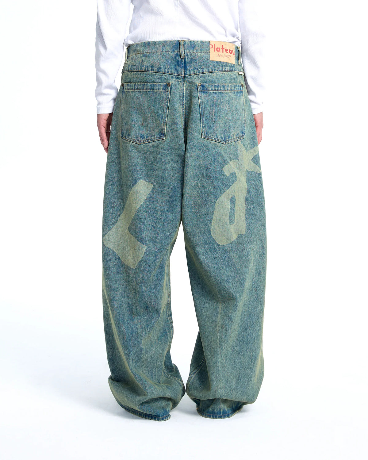 P denim Washed blue