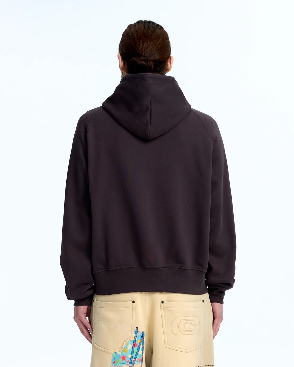 Logo patch zip up Ash