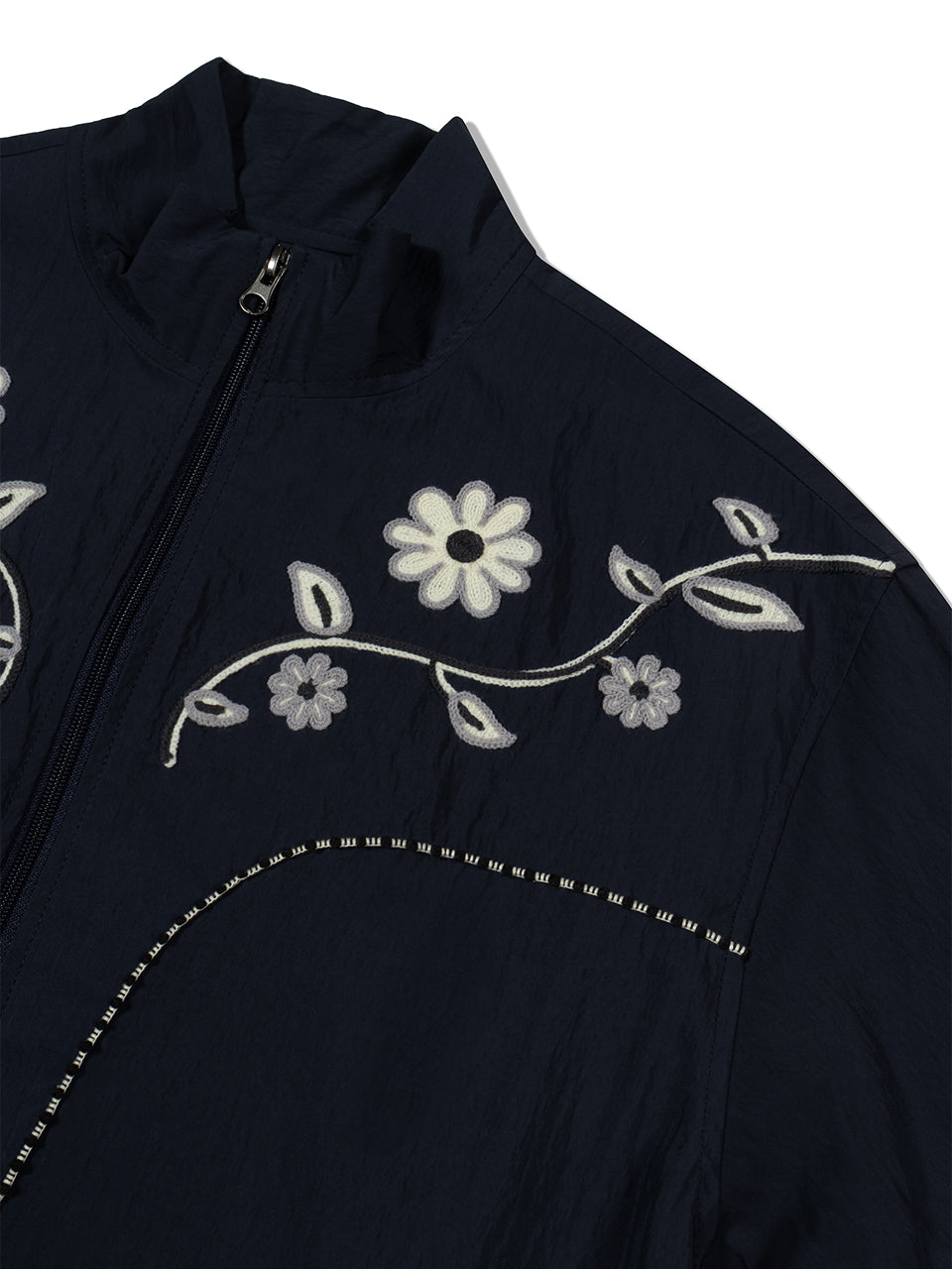 Embroidery Western Windbreaker NAVY