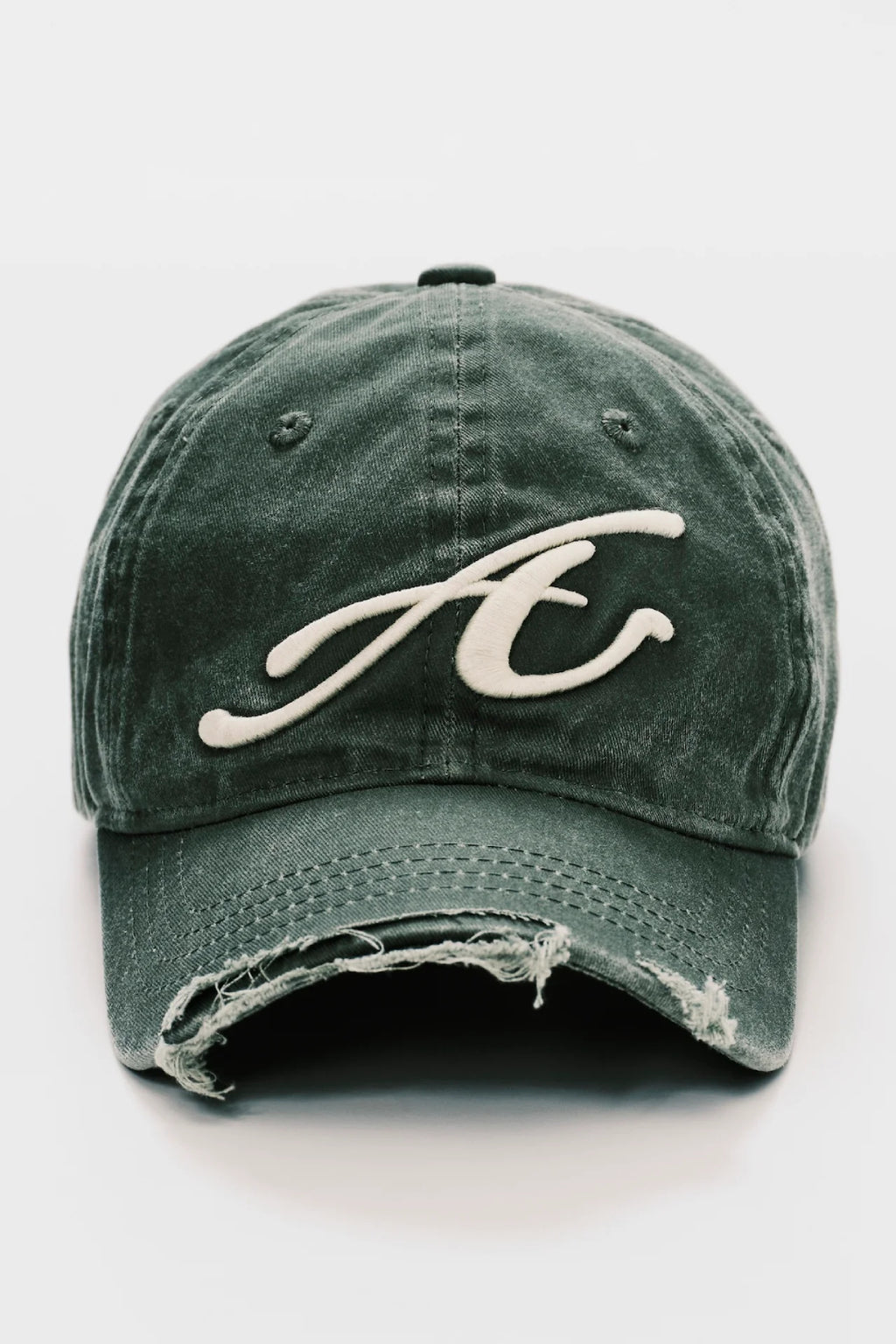 RAW EDGE BASEBALL CAP GREEN