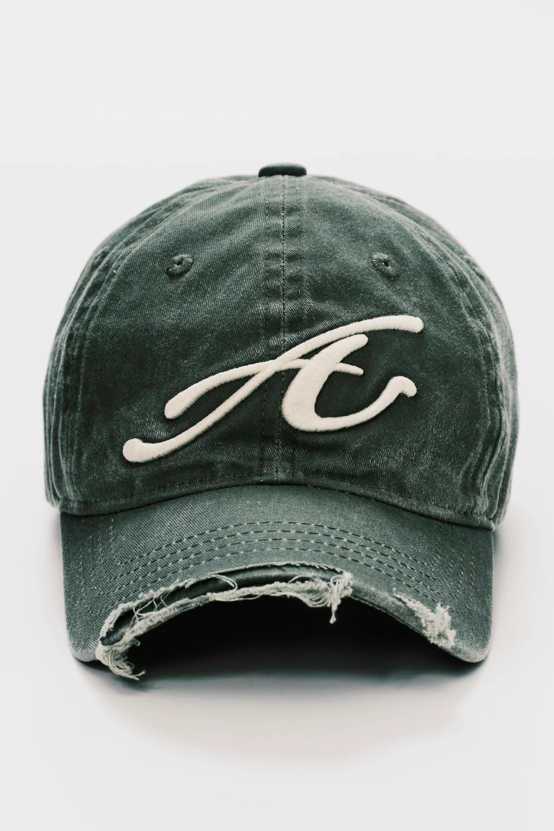 RAW EDGE BASEBALL CAP GREEN