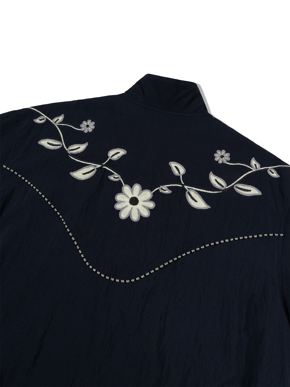 Embroidery Western Windbreaker NAVY