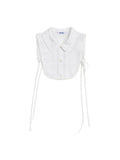 Collar Neck Cape WHITE