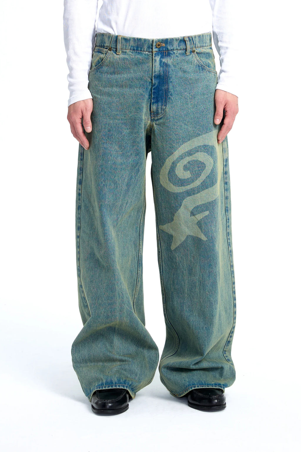 P denim Washed blue