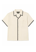 Blanket Stitch Camp Shirt Clear