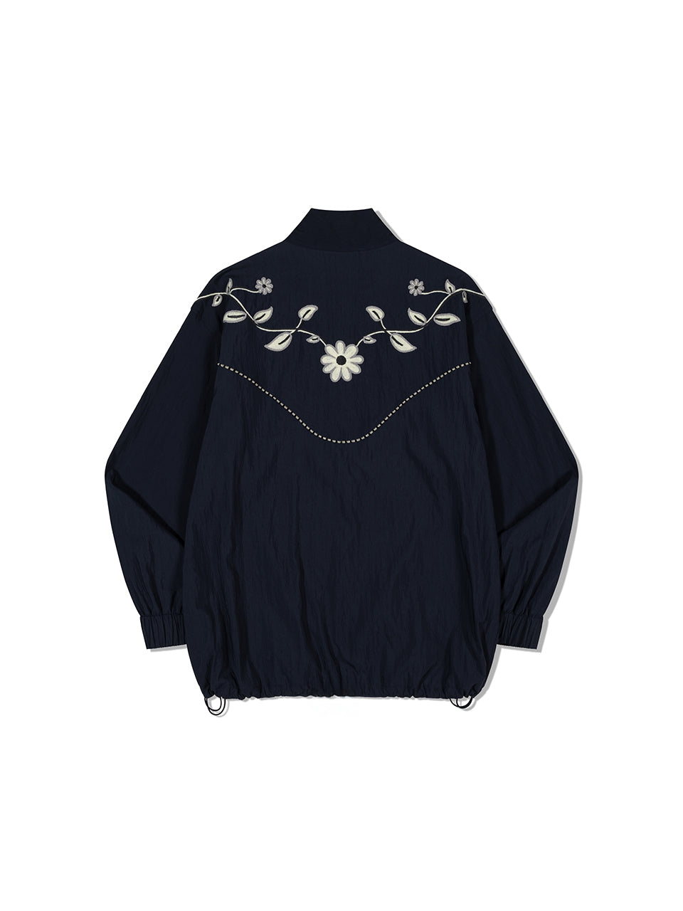 Embroidery Western Windbreaker NAVY