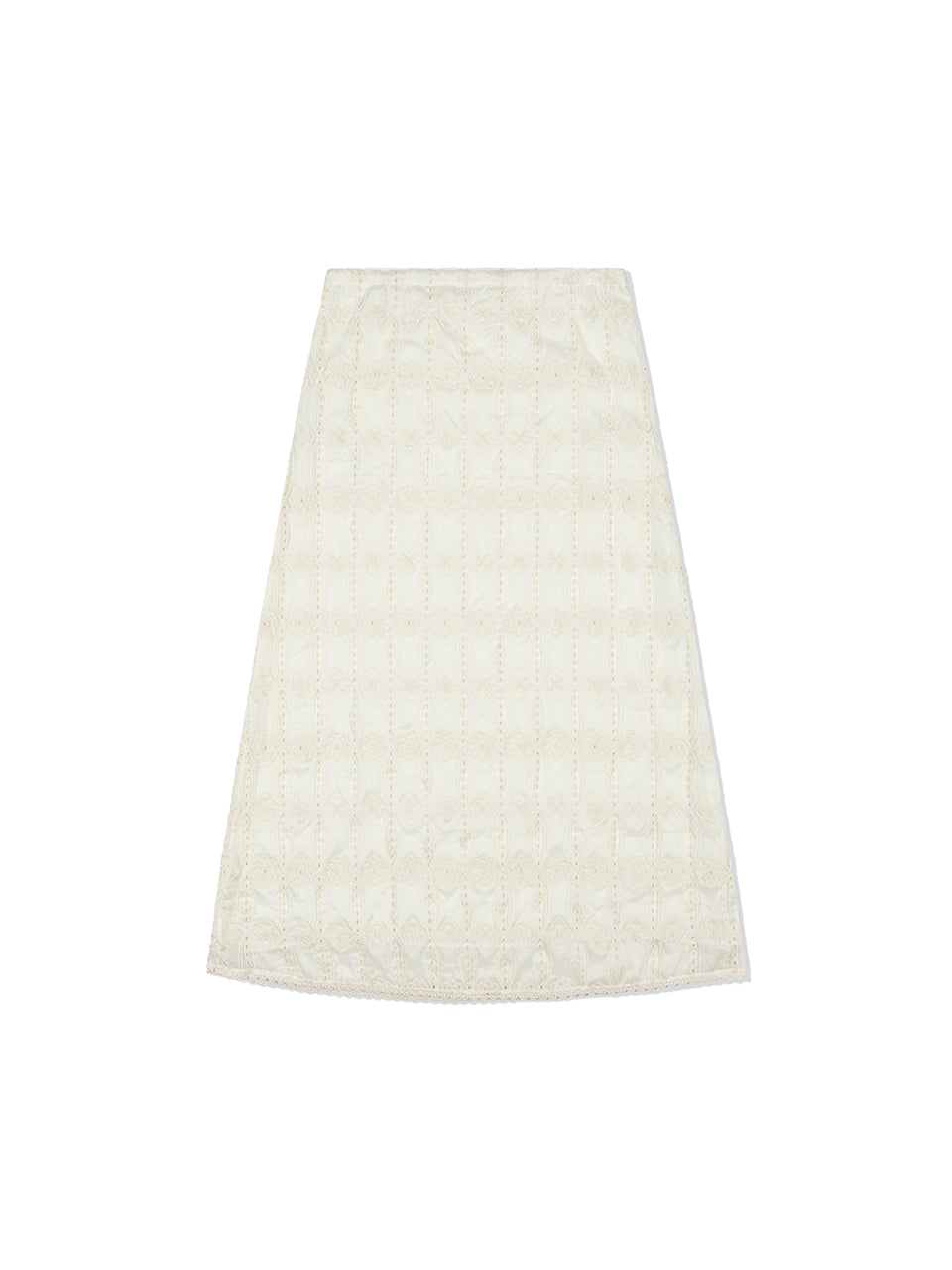 Needle Tassel Maxi Skirt IVORY