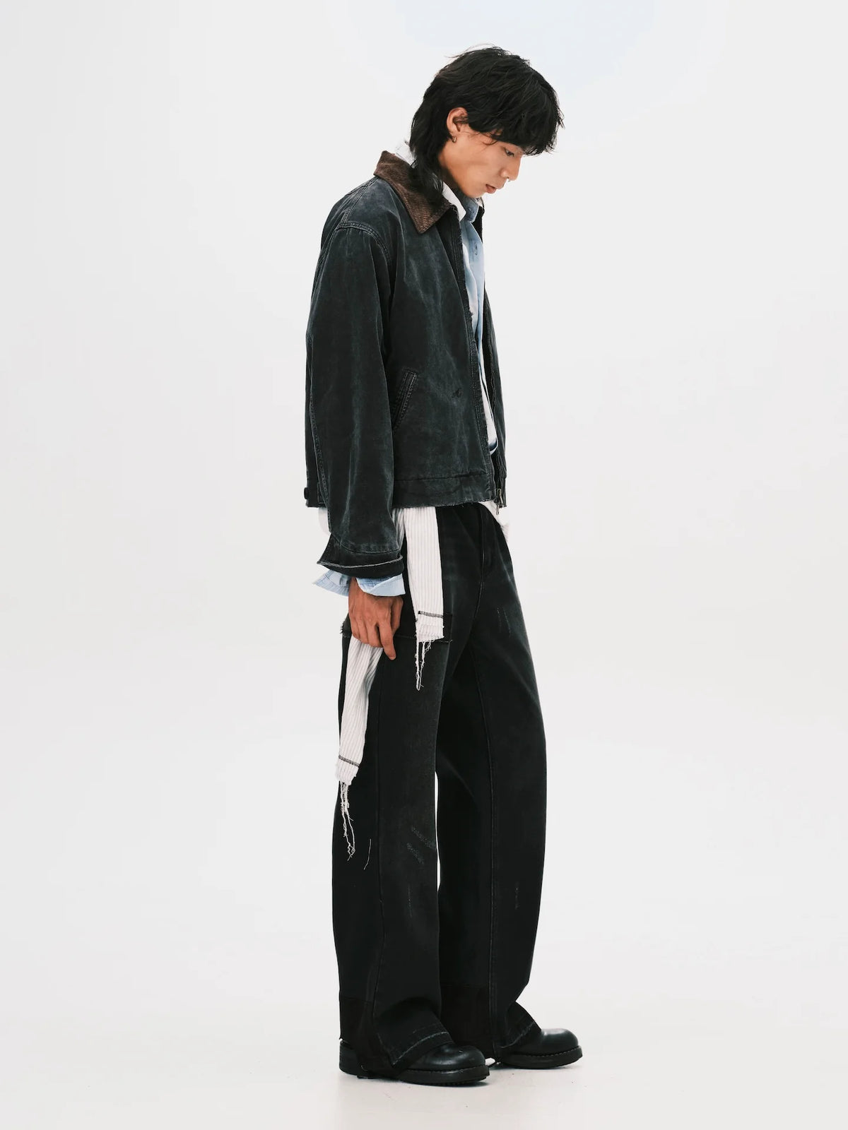 WASHED WORK JACKET BLACK