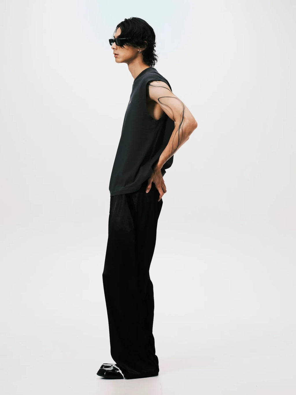 STRIPE LOUNGE PANTS BLACK