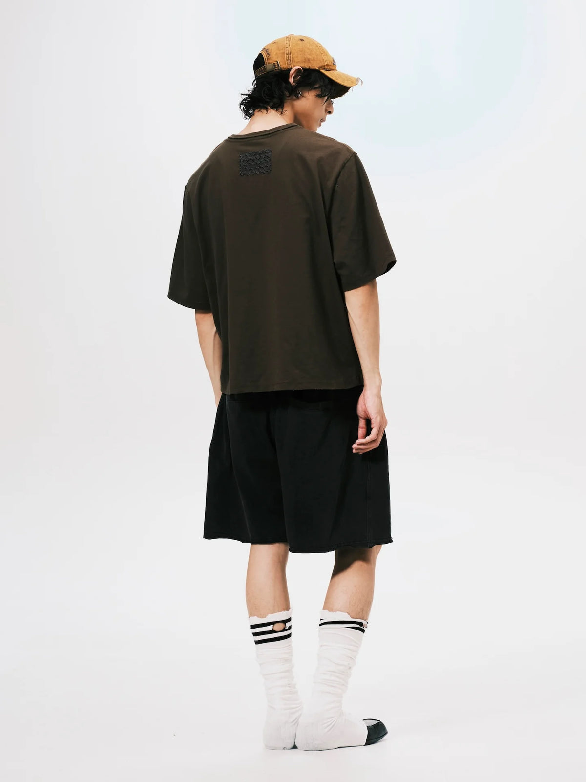 TEAM PRINT CROPPED TEE BLACK