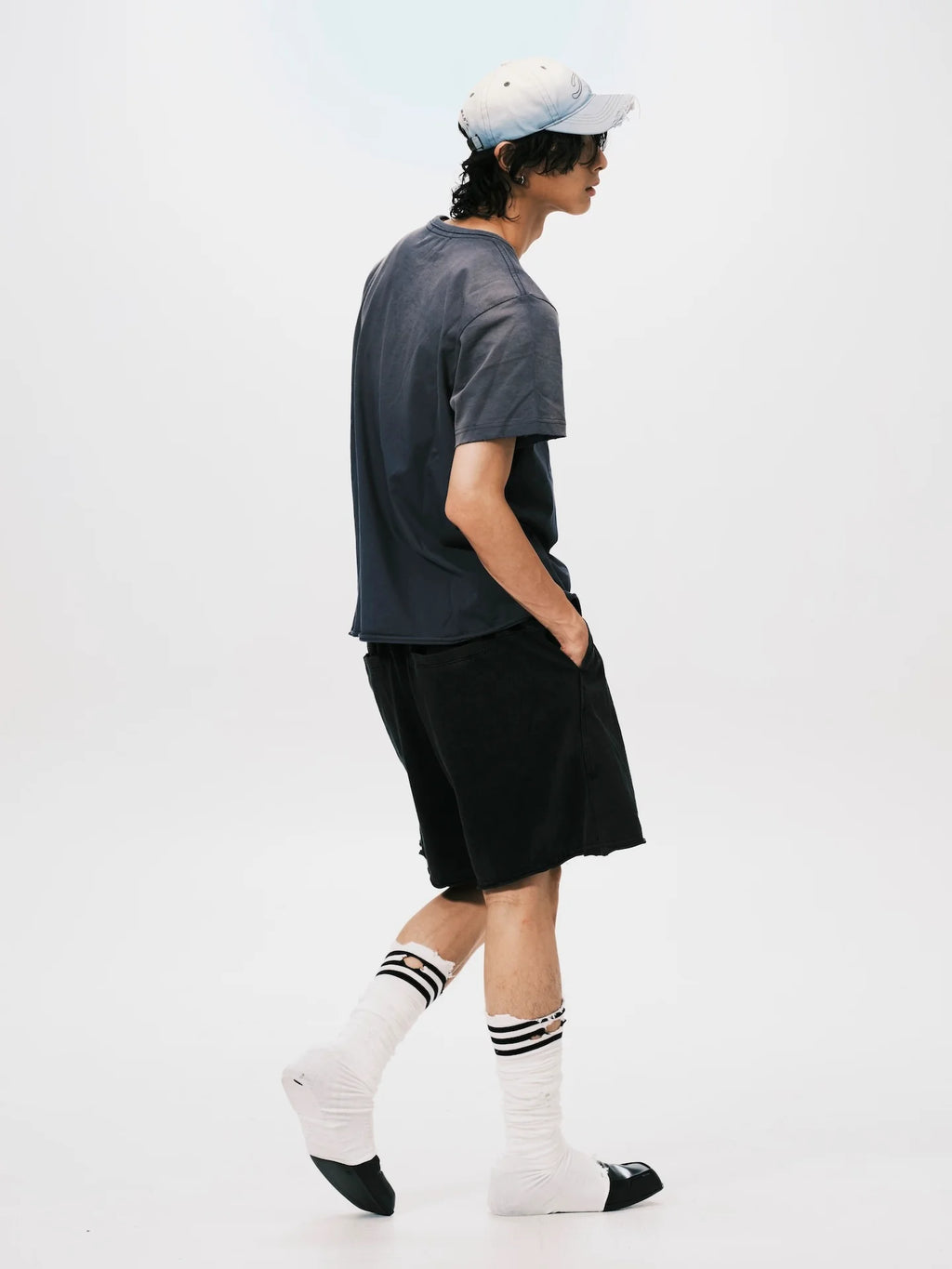 WANFF PRINT OVERSIZE TEE GREY