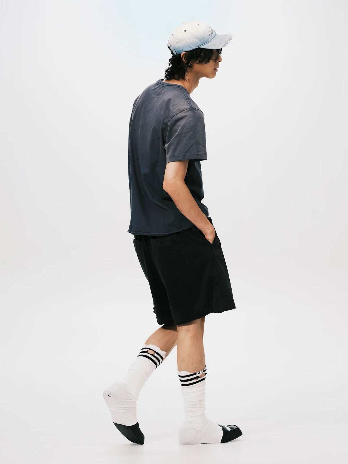 WANFF PRINT OVERSIZE TEE GREY