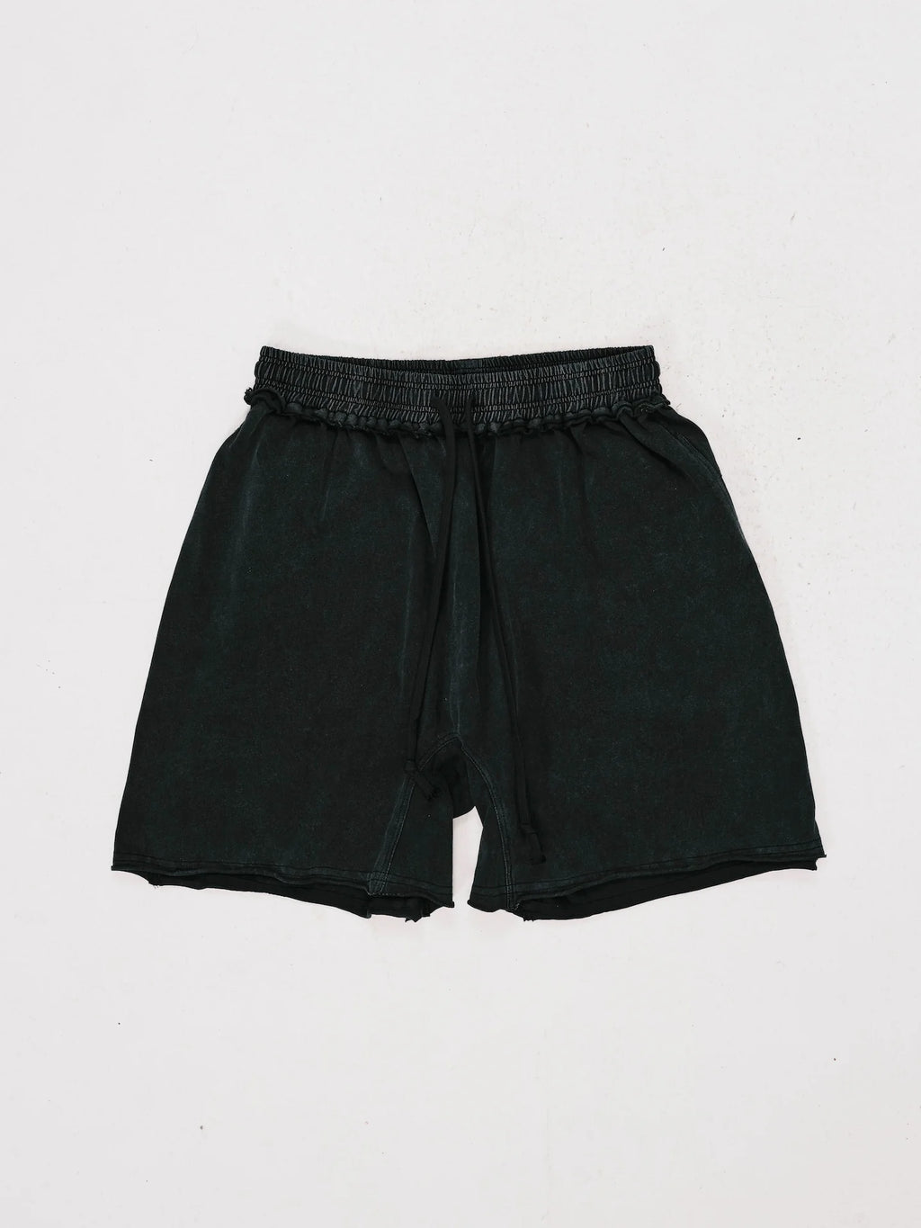 WASHED SWEAT SHORTS BLACK