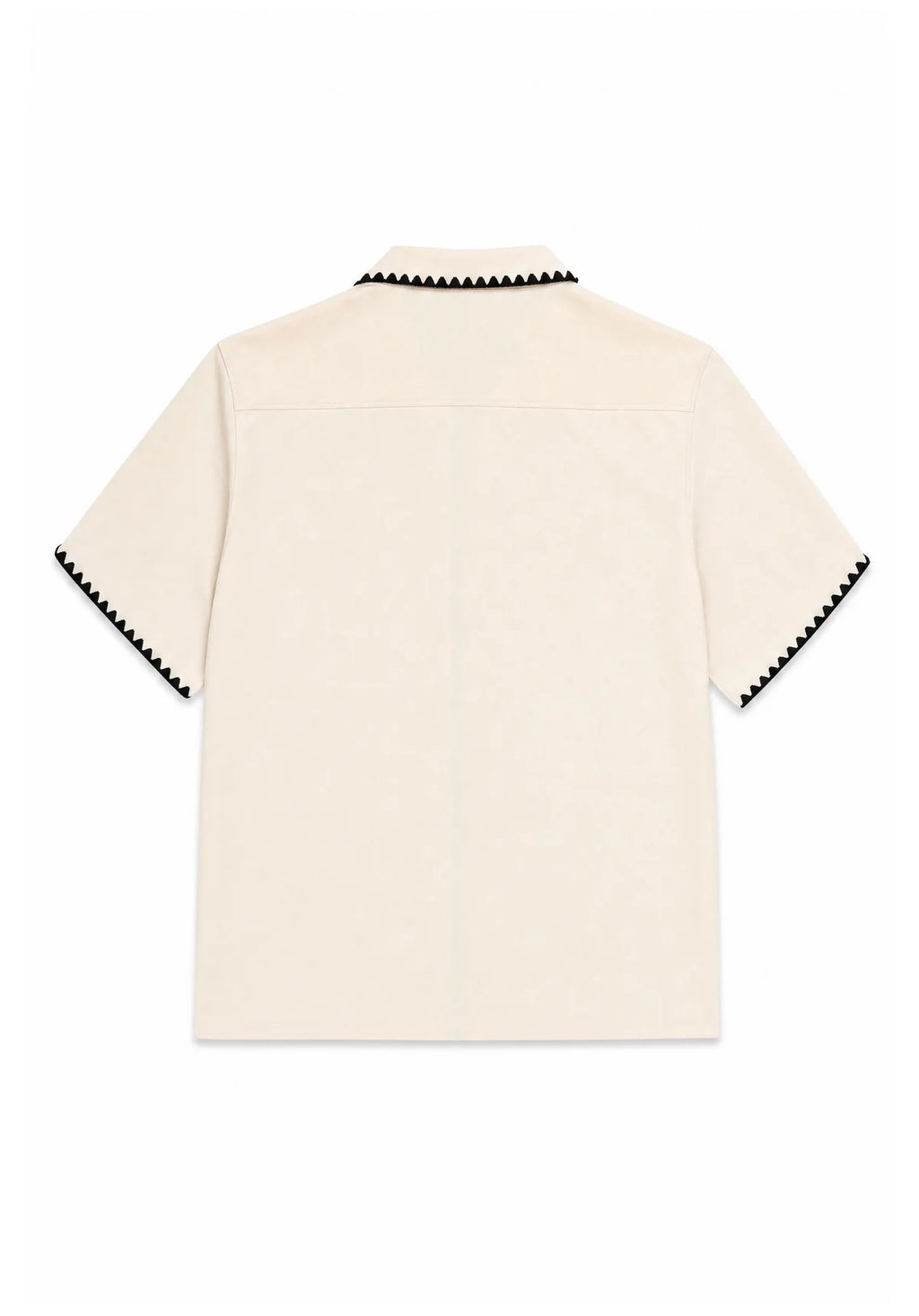 Blanket Stitch Camp Shirt Clear
