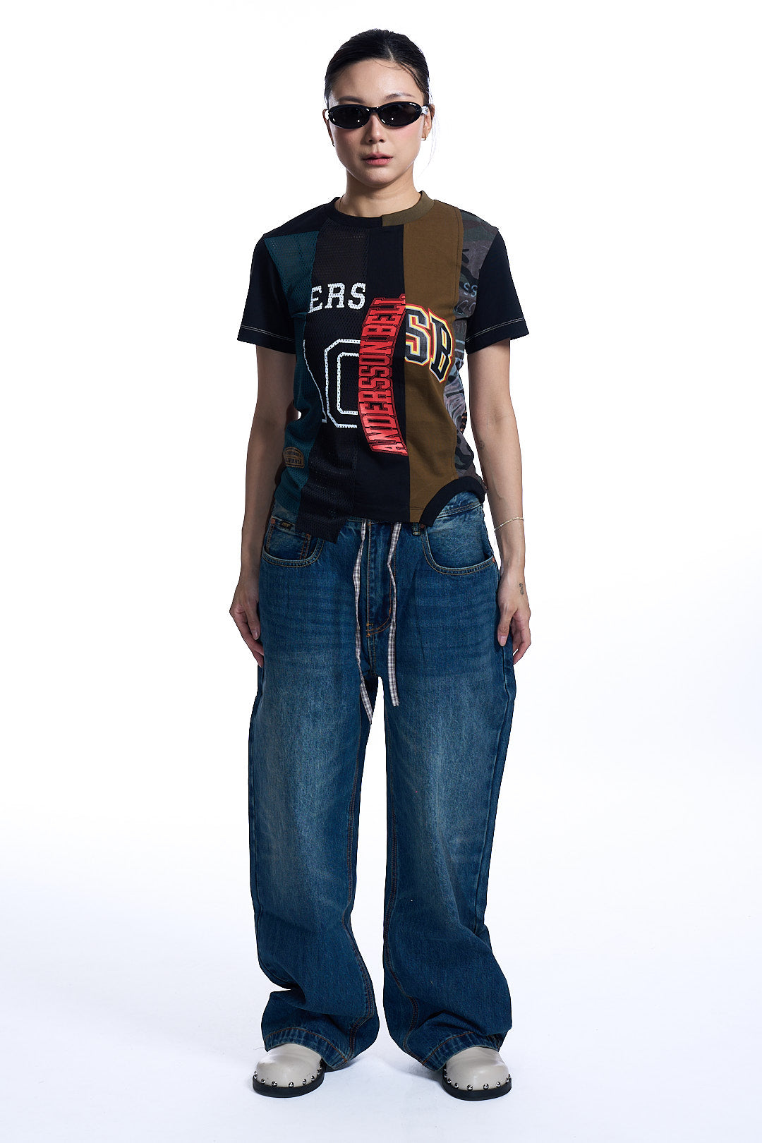 REWORKED VINTAGE JERSEY T-SHIRT BLACK