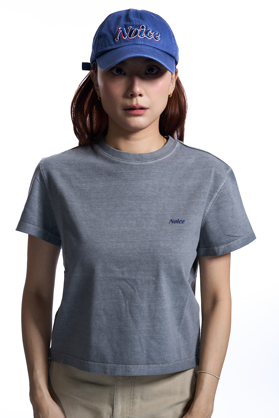 PIGMENT WASHED REVERSE T-SHIRT GRAY