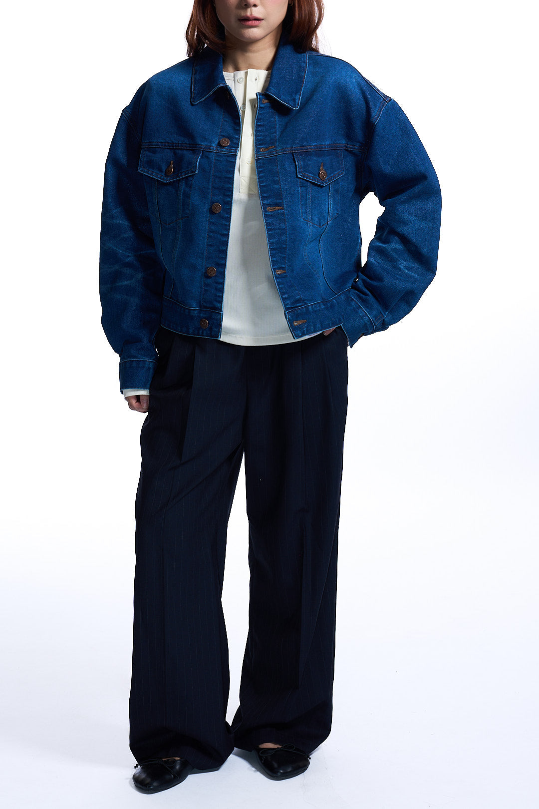 JAPANESE GLITTER DENIM TRUCKER JACKET