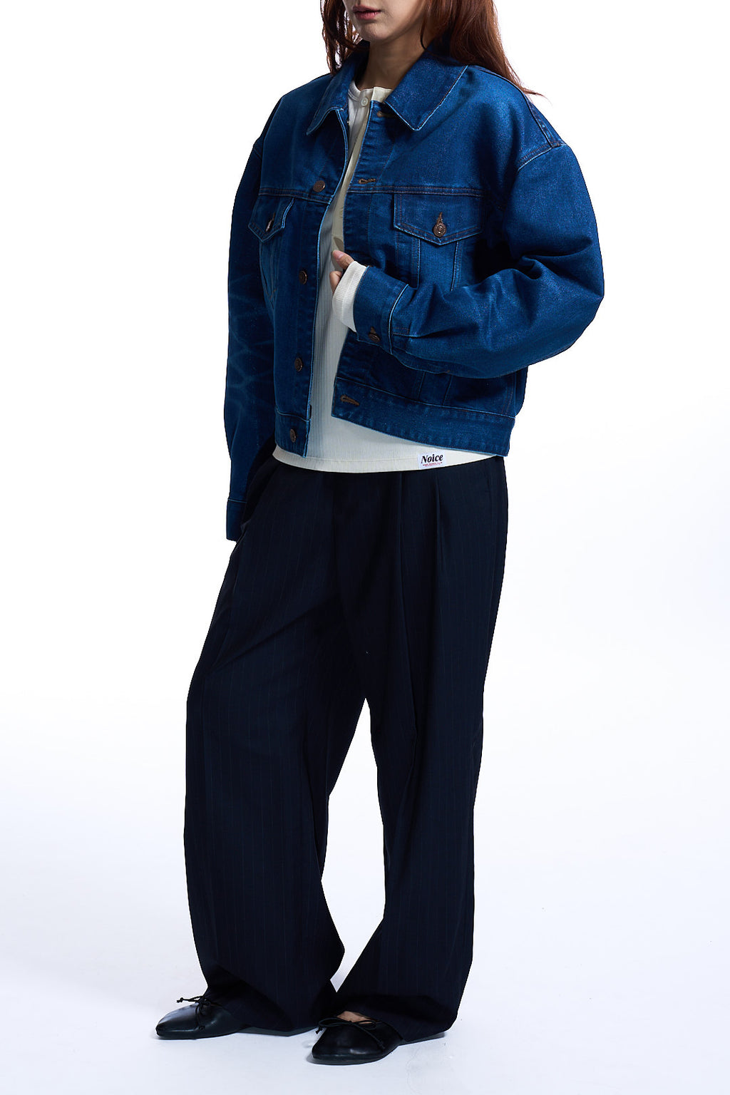 JAPANESE GLITTER DENIM TRUCKER JACKET