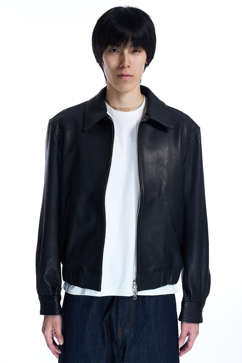 GOATSKIN BLOUSON  BLACK