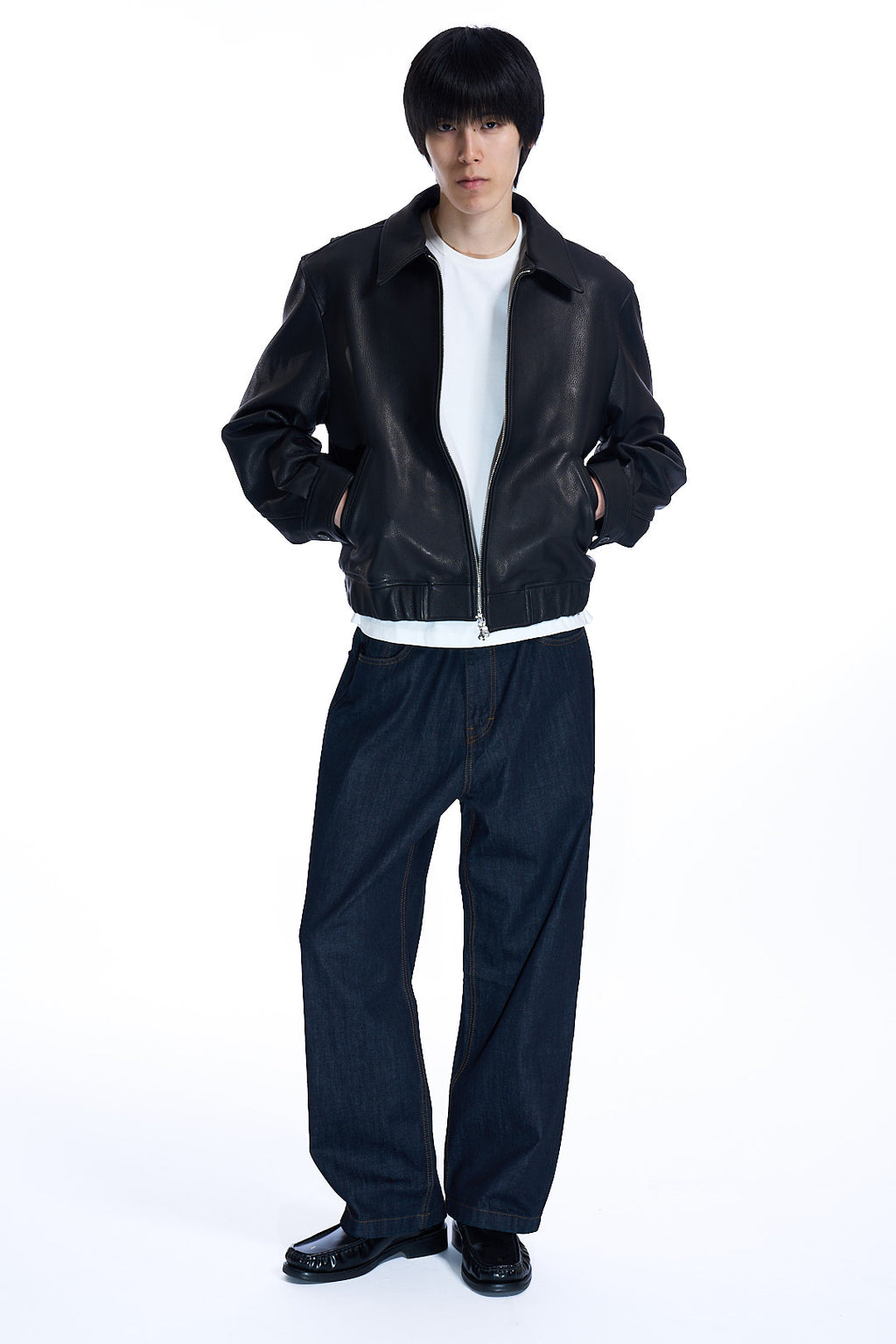GOATSKIN BLOUSON  BLACK