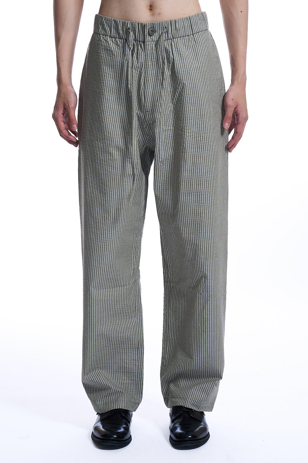 STRIPE COTTON LOUNGE PANTS KHAKI