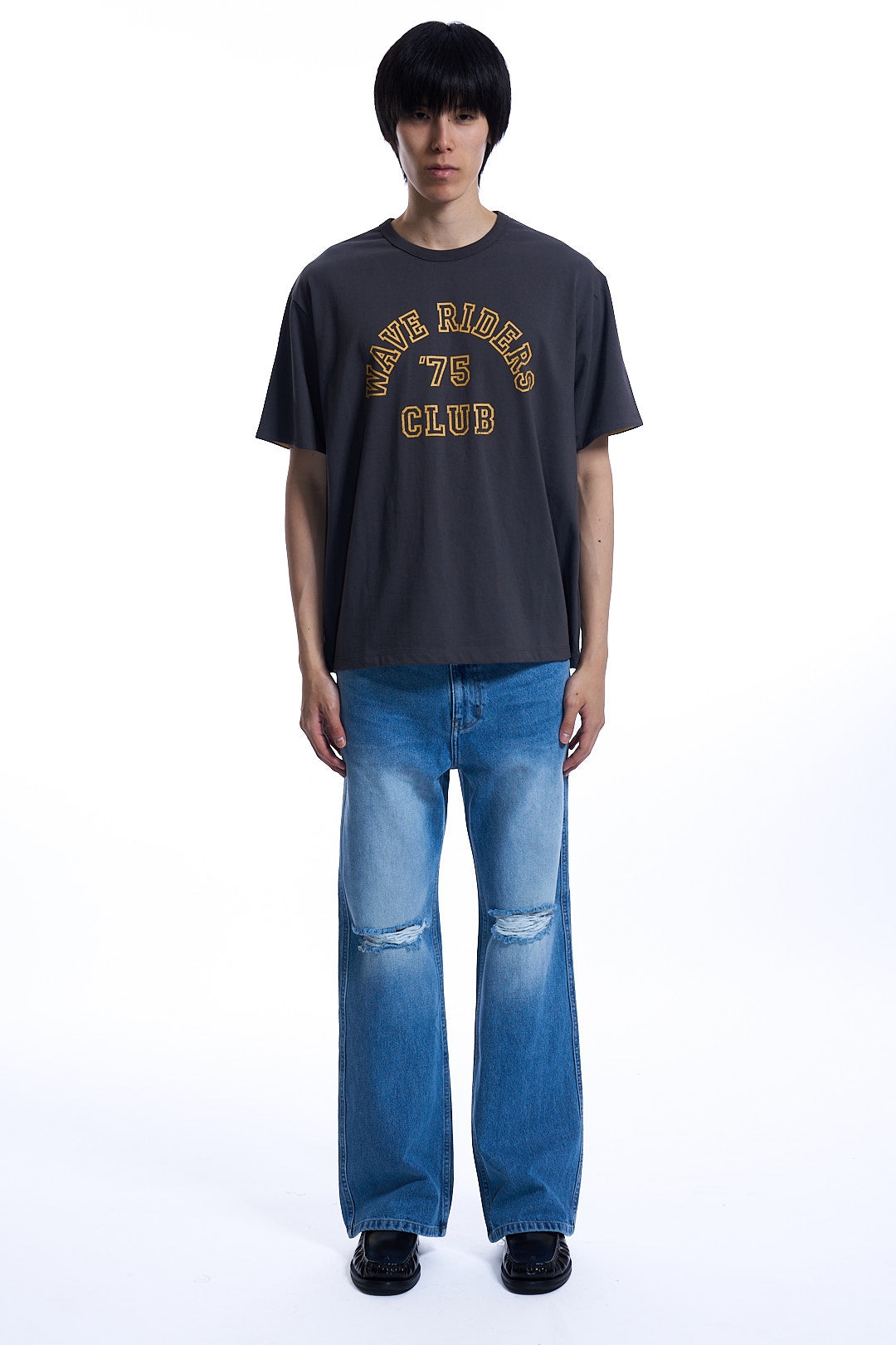 WAVE CLUB UNDER COLOR T-SHIRT  IRON GRAY