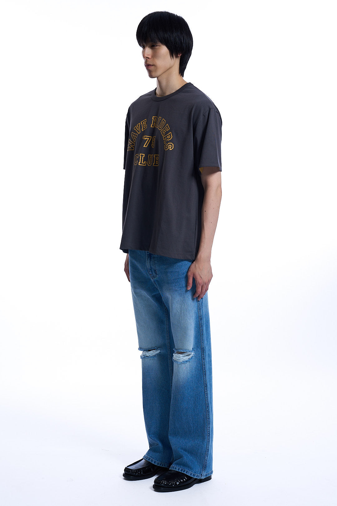 WAVE CLUB UNDER COLOR T-SHIRT  IRON GRAY