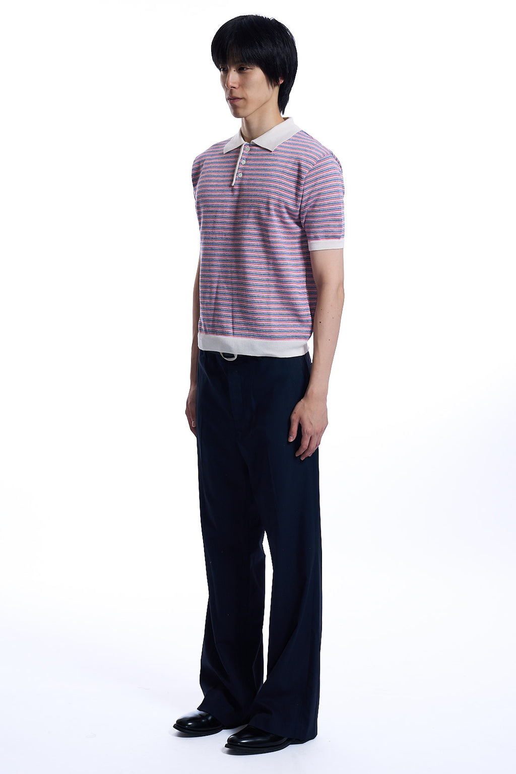 MULTI COLLAR STRIPED POLO SHIRT  MULTI COLOR