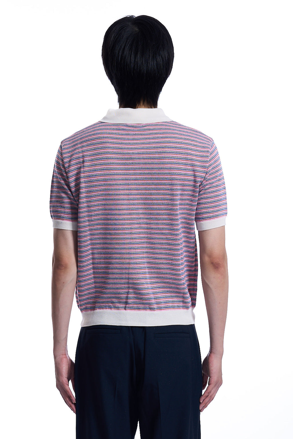 MULTI COLLAR STRIPED POLO SHIRT  MULTI COLOR