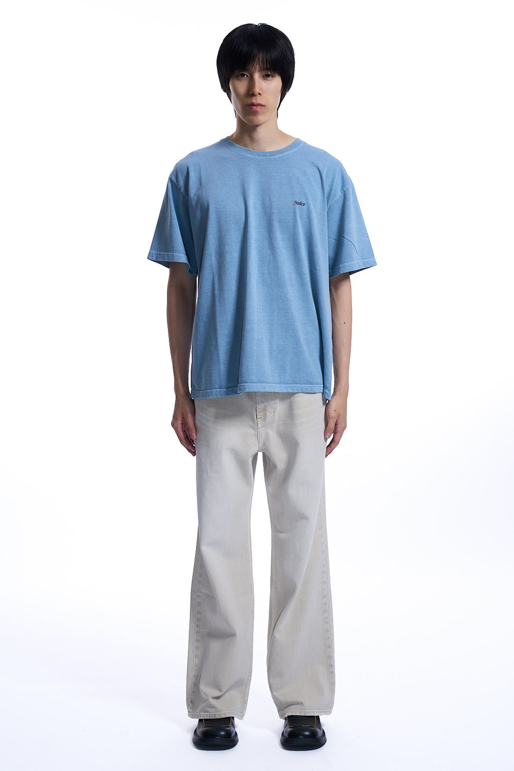 DROP SHADOW PIGMENT T-SHIRT LIGHT BLUE