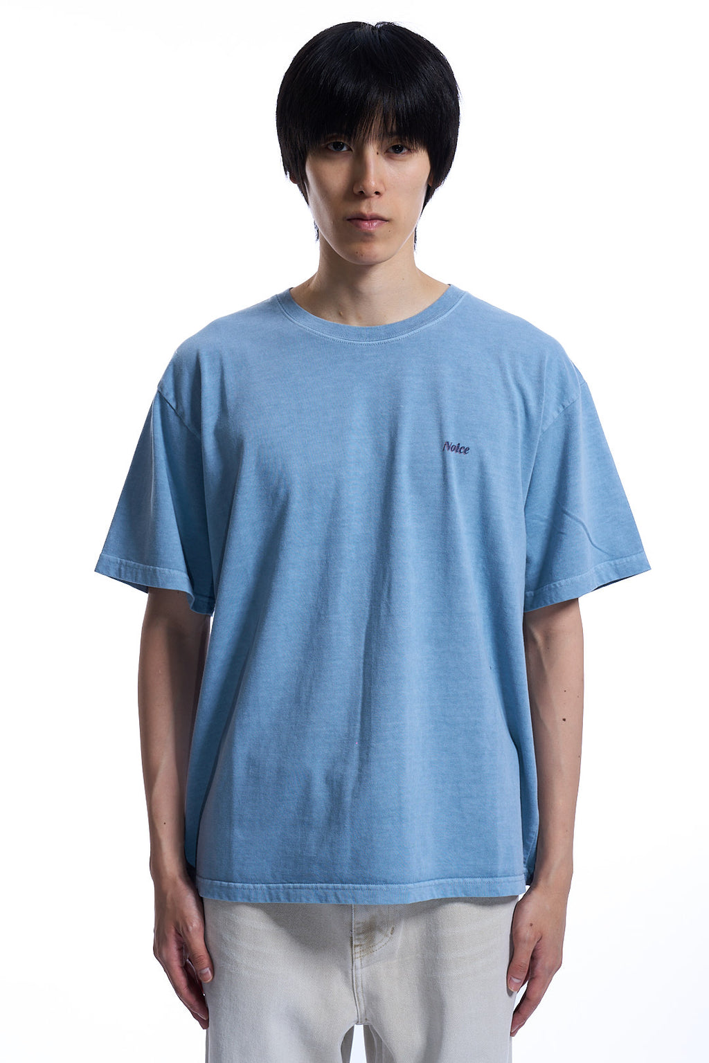 DROP SHADOW PIGMENT T-SHIRT LIGHT BLUE