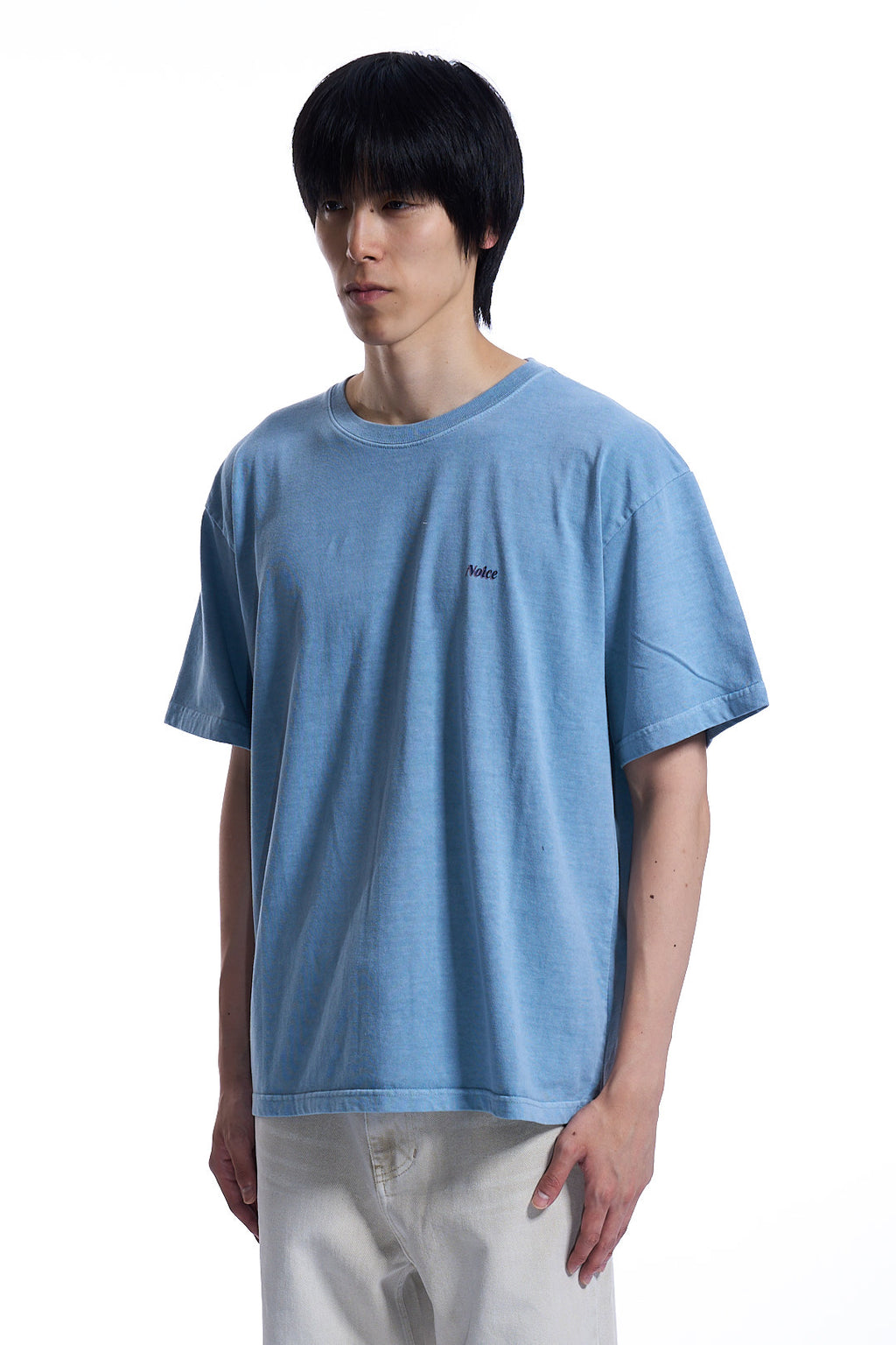 DROP SHADOW PIGMENT T-SHIRT LIGHT BLUE