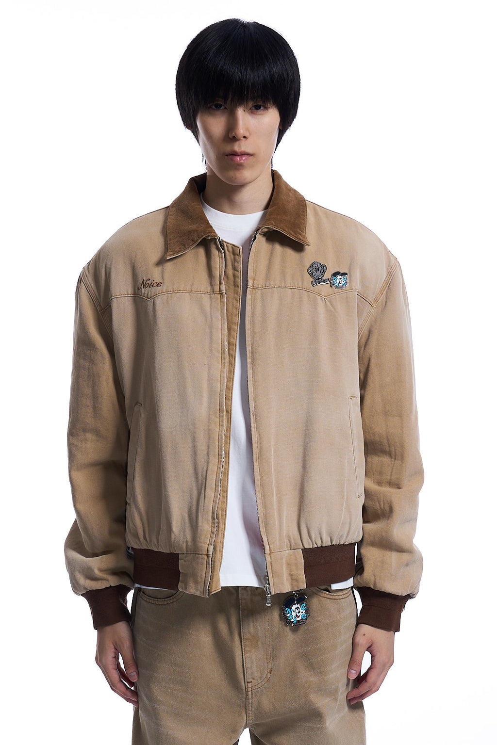NOICE X VERDY DYED CANVAS WORK JACKET BEIGE