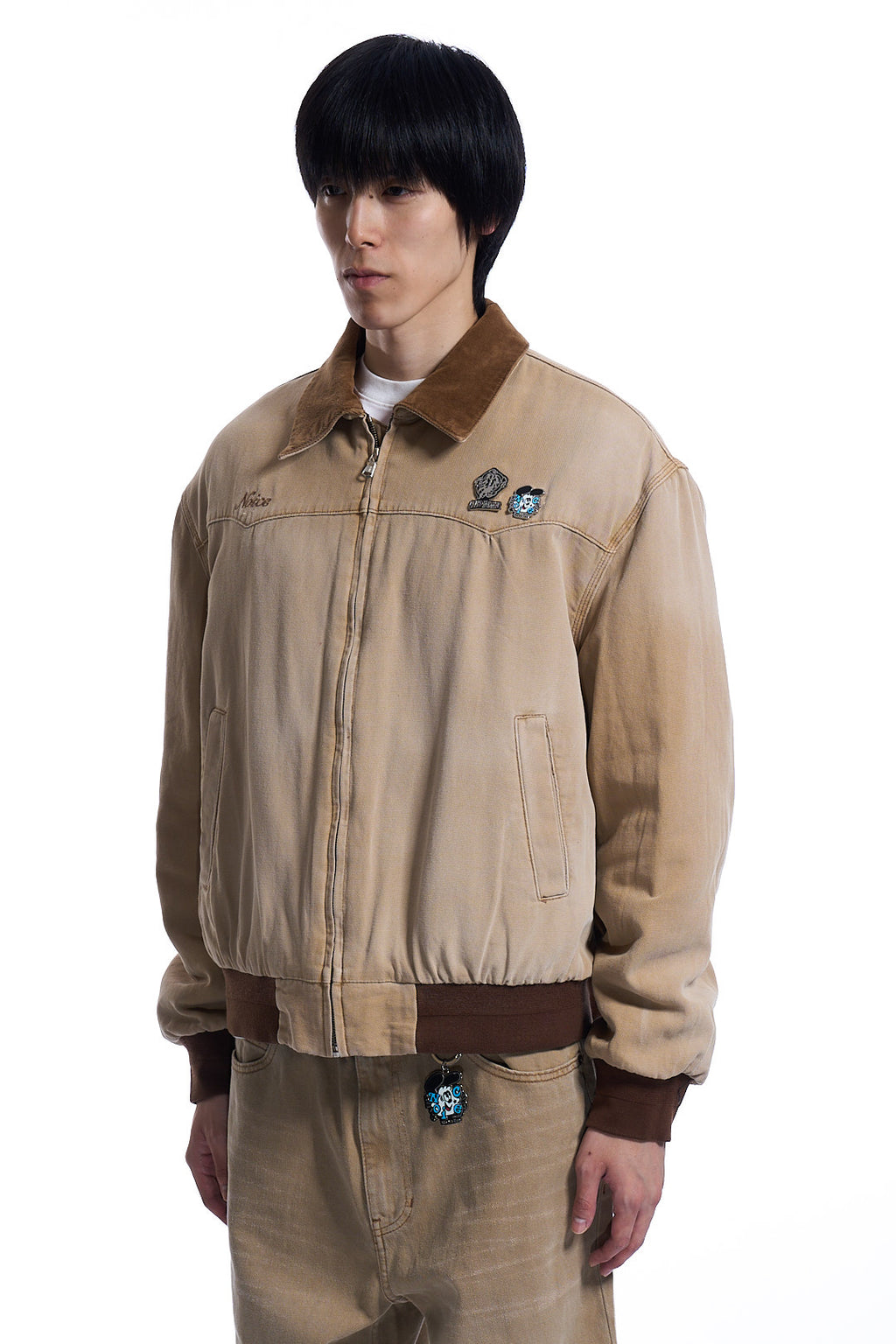 NOICE X VERDY DYED CANVAS WORK JACKET BEIGE