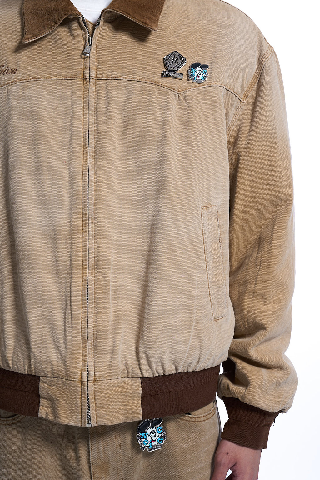 NOICE X VERDY DYED CANVAS WORK JACKET BEIGE