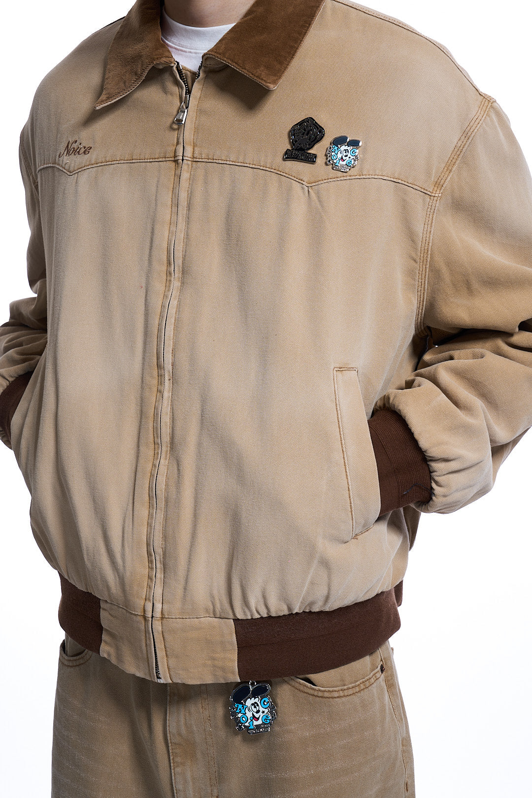 NOICE X VERDY DYED CANVAS WORK JACKET BEIGE
